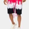 Colorblock Tie Dye Cotton Shorts -Victorious 0000 JS56 RDB 1