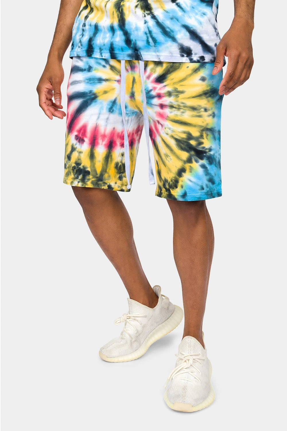 Swirl Tie Dye Cotton Shorts 3 Swirl Tie Dye Cotton Shorts