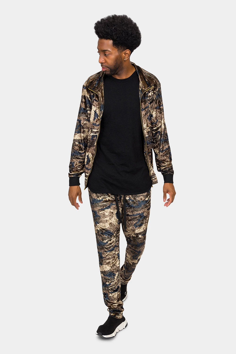 Camo Velvet Velour Track Suit 3 Camo Velvet Velour Track Suit