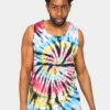 Swirl Tie Dye Cotton Tank Top -Victorious 0000 TT87 MTI 1