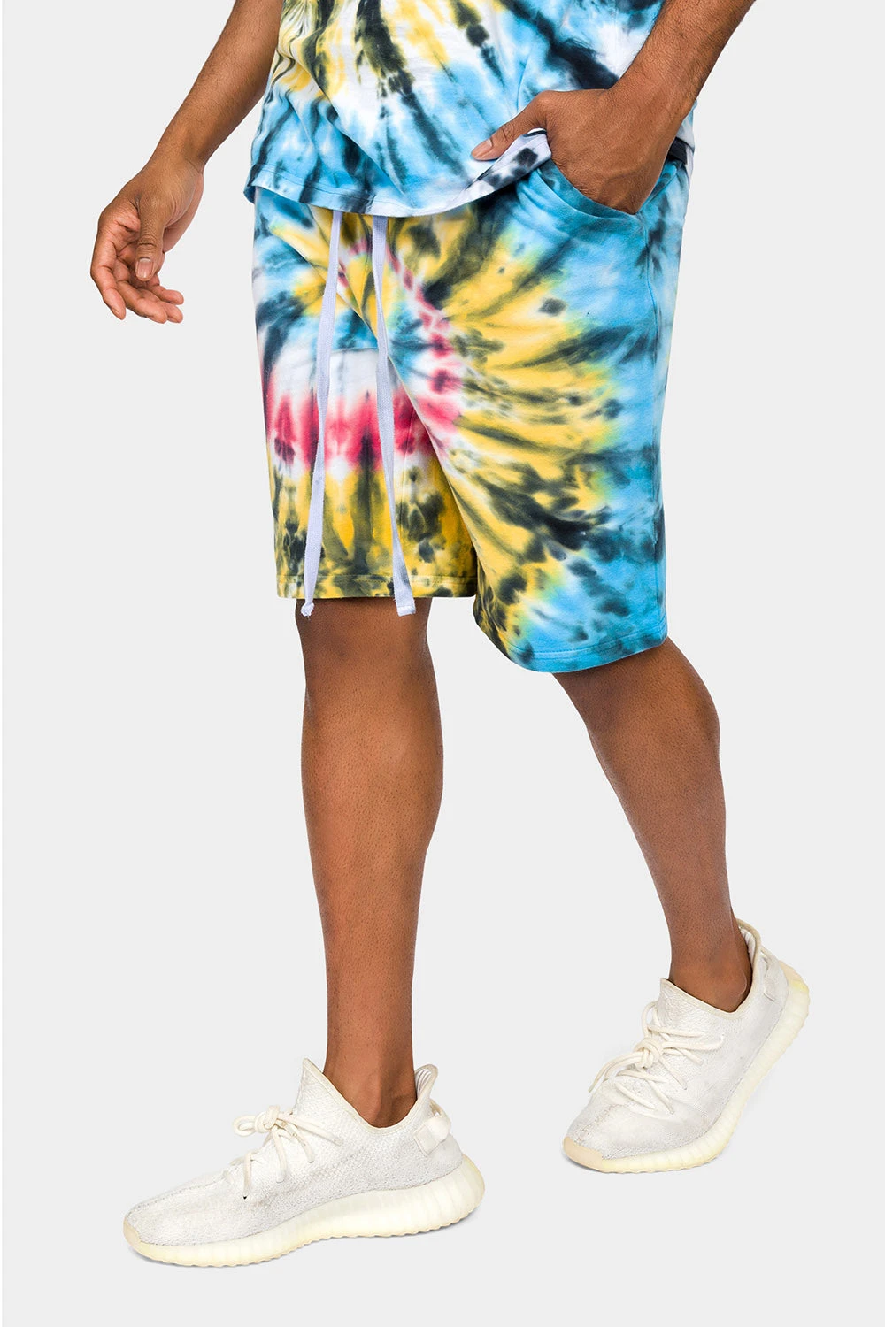 Swirl Tie Dye Cotton Shorts 4 Swirl Tie Dye Cotton Shorts - Image 2