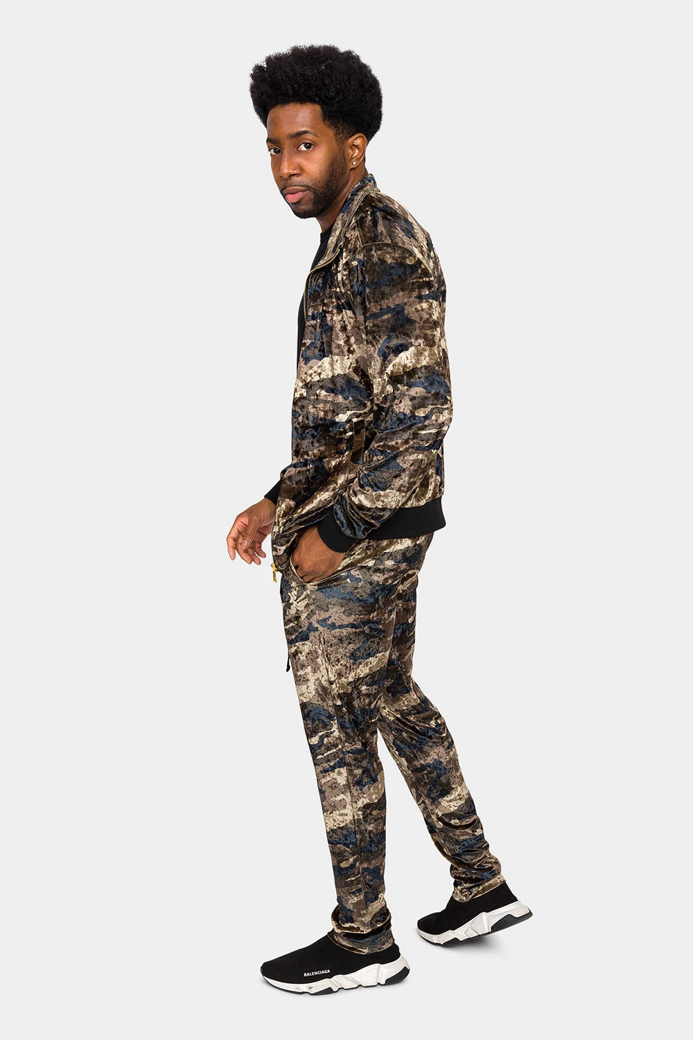 Camo Velvet Velour Track Suit 4 Camo Velvet Velour Track Suit - Image 2