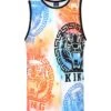 Men's Multicolor King Tiger Tank Top 2 Men's Multicolor King Tiger Tank Top -Victorious 0001s 0000 TT100 SUNSET 1