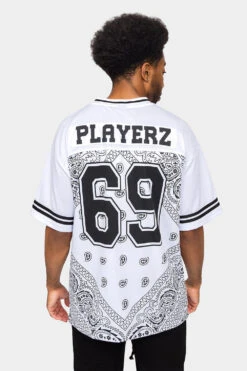 Bandana Paisley 69 Football Jersey -Victorious 0002 FJ13 WHT 3
