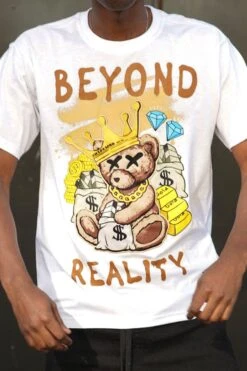Men's Beyond Reality Patched Graphic T-Shirt -Victorious 0002 TS7515 WHITE 2