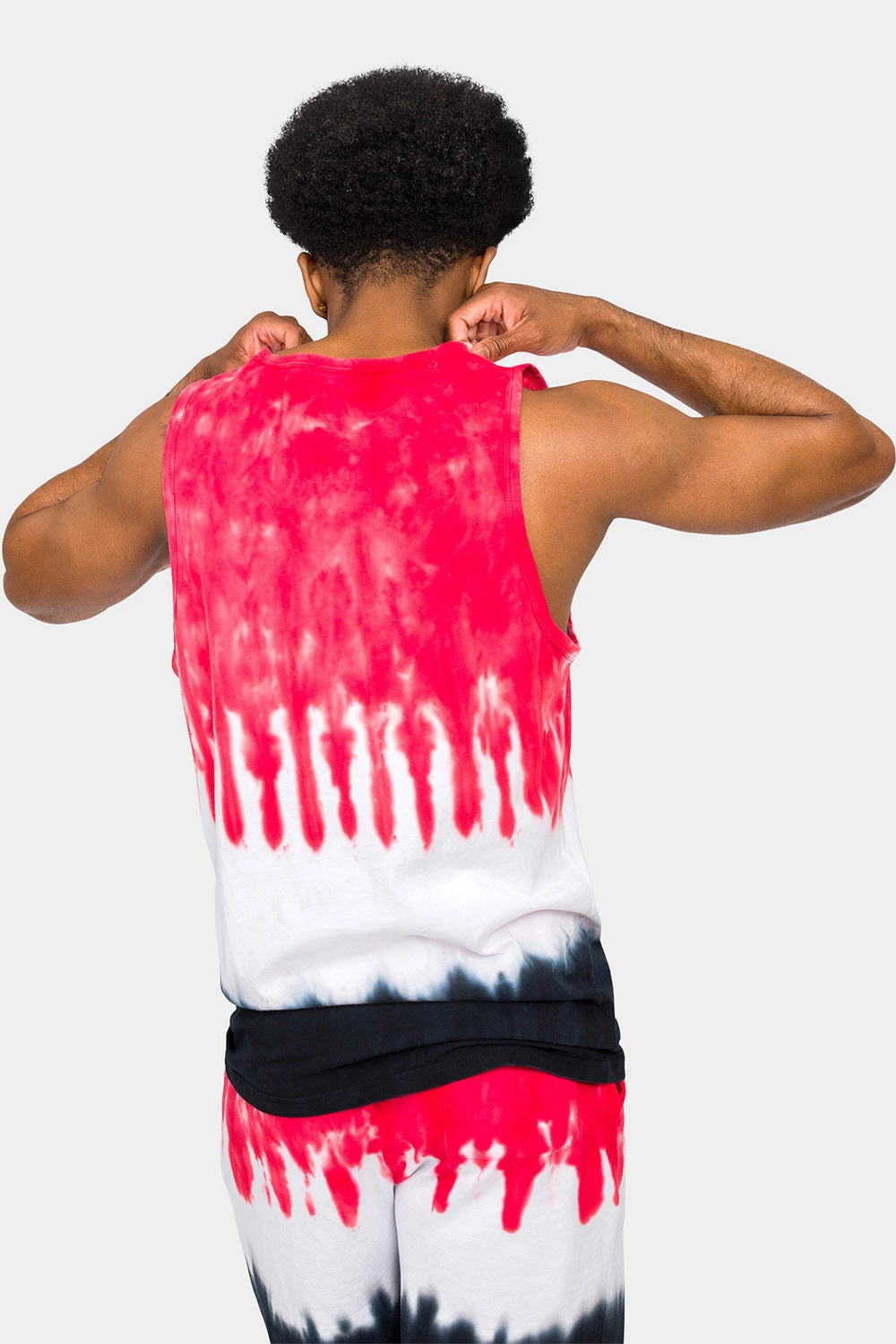 Colorblock Tie Dye Cotton Tank Top 5 Colorblock Tie Dye Cotton Tank Top - Image 3