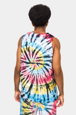 Swirl Tie Dye Cotton Tank Top -Victorious 0002 TT87 MTI 3