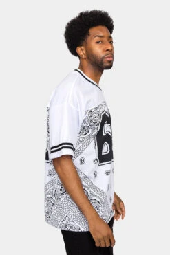 Bandana Paisley 69 Football Jersey -Victorious 0003 FJ13 WHT 4