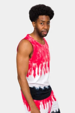Colorblock Tie Dye Cotton Tank Top 15 Colorblock Tie Dye Cotton Tank Top -Victorious 0003 TT86 RDB 4
