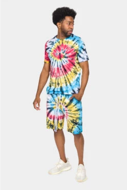 Swirl Tie Dye Cotton Shorts 11 Swirl Tie Dye Cotton Shorts -Victorious 0004 JS57 MTI 5