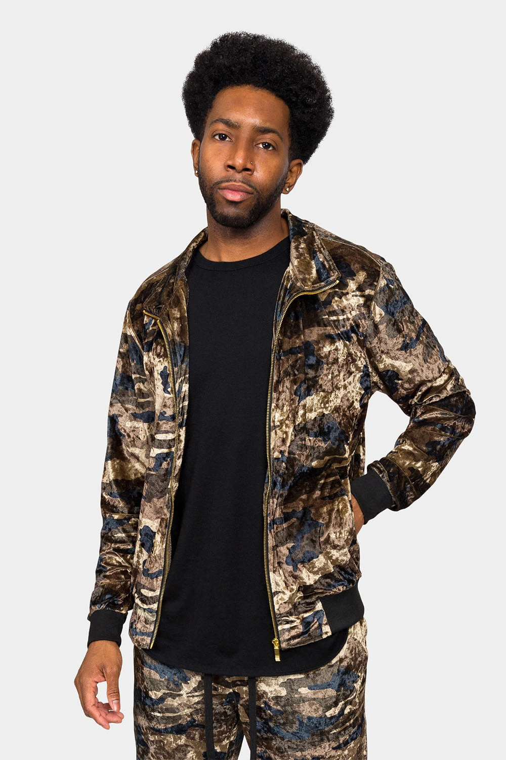 Camo Velvet Velour Track Suit 7 Camo Velvet Velour Track Suit - Image 5