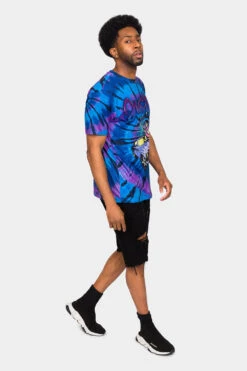 Just Ride Tie Dye T-Shirt -Victorious 0004 TS7429 BLU 5