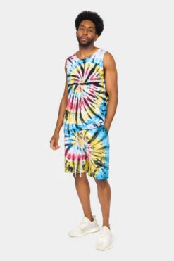 Swirl Tie Dye Cotton Tank Top -Victorious 0004 TT87 MTI 5