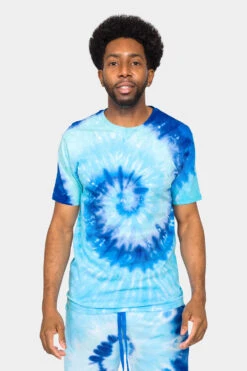 Pastel Contrast Swirl Tie Dye Cotton Shirt
