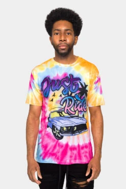 Just Ride Tie Dye T-Shirt -Victorious 0005 TS7429 PST 1