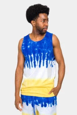 Colorblock Tie Dye Cotton Tank Top 17 Colorblock Tie Dye Cotton Tank Top -Victorious 0005 TT86 ROG 1