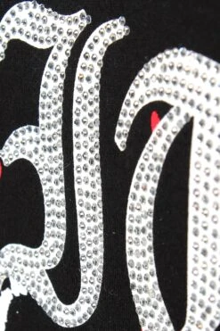 Men's Paint Splatter Faith Rhinestone Graphic T-Shirt 26 Men's Paint Splatter Faith Rhinestone Graphic T-Shirt -Victorious 0006 TS7495 BLK 3