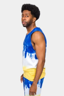 Colorblock Tie Dye Cotton Tank Top 18 Colorblock Tie Dye Cotton Tank Top -Victorious 0006 TT86 ROG 2