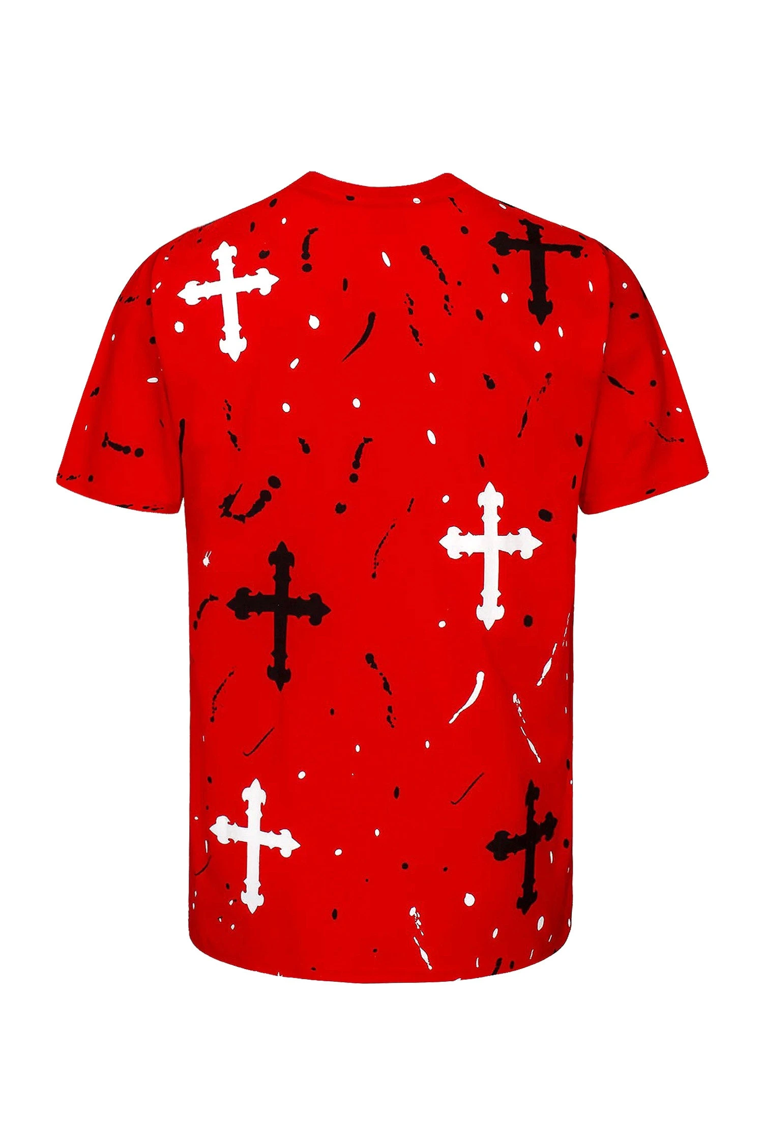 Men's Paint Splatter Faith Rhinestone Graphic T-Shirt 8 Men's Paint Splatter Faith Rhinestone Graphic T-Shirt - Image 6