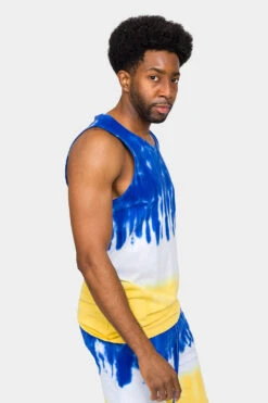 Colorblock Tie Dye Cotton Tank Top 20 Colorblock Tie Dye Cotton Tank Top -Victorious 0008 TT86 ROG 4