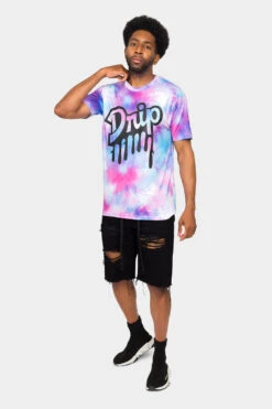 Haze Tie Dye Drip T-Shirt -Victorious 0009 TS7421 CCA 5