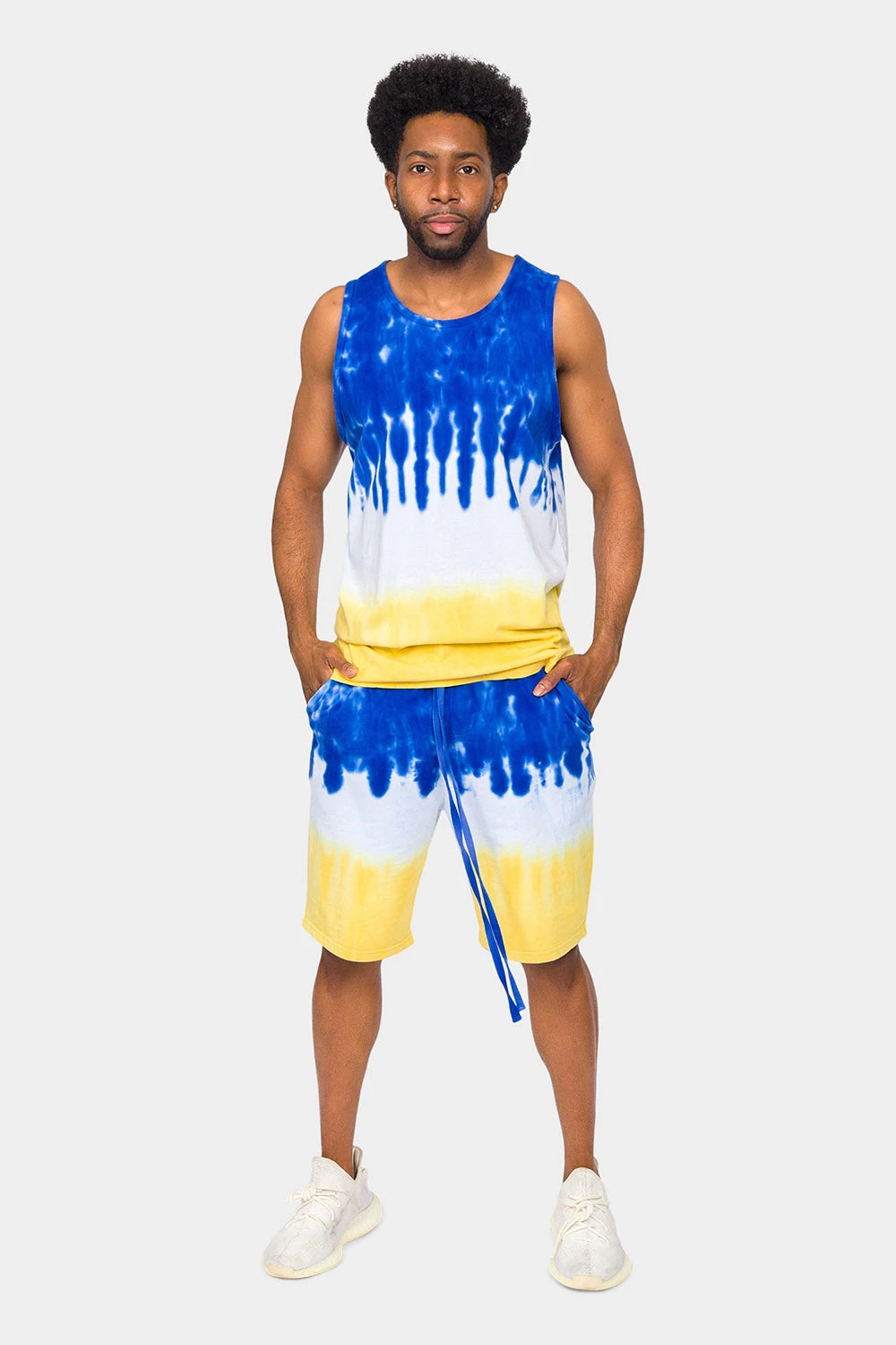 Colorblock Tie Dye Cotton Tank Top 12 Colorblock Tie Dye Cotton Tank Top - Image 10