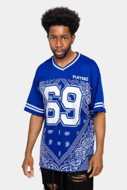 Bandana Paisley 69 Football Jersey -Victorious 0010 FJ69 RBL 1