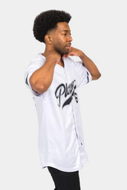 Playerz 69 Baseball Jersey 20 Playerz 69 Baseball Jersey -Victorious BJ69 WHT 4