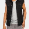 Essential Distressed Denim Vest -Victorious DK101 JBK 1