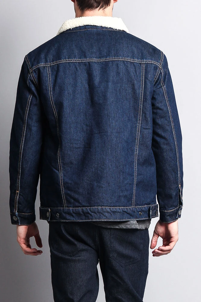 Faux Shearling Denim Jacket 5 Faux Shearling Denim Jacket - Image 3