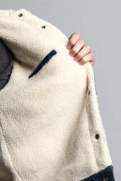 Faux Shearling Denim Jacket 13 Faux Shearling Denim Jacket -Victorious DK105 BLU 6