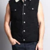 Faux Shearling Vest -Victorious DK113 BLK 1