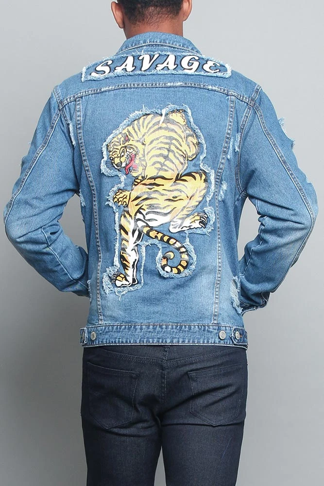 Savage Tiger Denim Jacket 3 Savage Tiger Denim Jacket