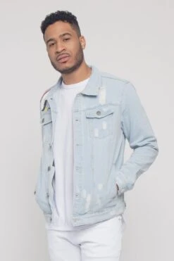 Colorful Painted Tiger Denim Jacket -Victorious DK165 LTI 1