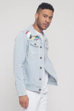 Colorful Painted Tiger Denim Jacket -Victorious DK165 LTI 4