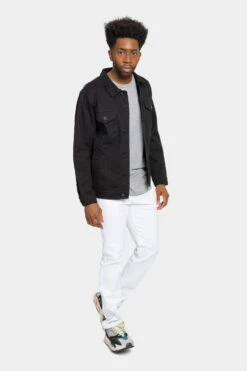 World Tour Colored Denim Jacket -Victorious DK192 BLK 6