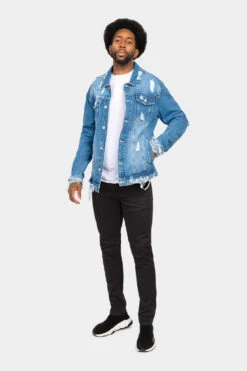 Distressed Just Ride Denim Jacket 11 Distressed Just Ride Denim Jacket -Victorious DK209 IND 5