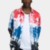 Ripped Tie Dye Denim Jacket 2 Ripped Tie Dye Denim Jacket -Victorious DK235 MTI 1