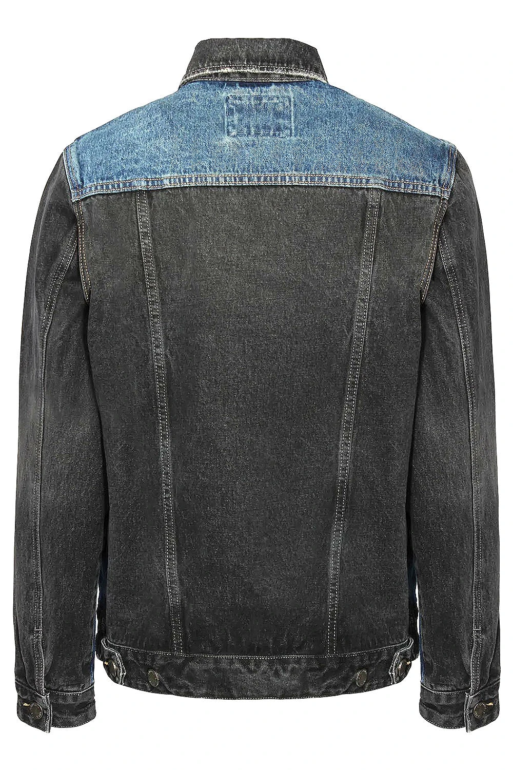 Two Tone Trucker Denim Jacket 4 Two Tone Trucker Denim Jacket - Image 2