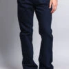 Men's Straight Fit Colored Denim Jeans (Navy) 2 Men's Straight Fit Colored Denim Jeans (Navy) -Victorious DL105 NVY 1