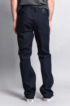 Men's Straight Fit Raw Denim Jeans (Raw Indigo) -Victorious DL105 RIN 3