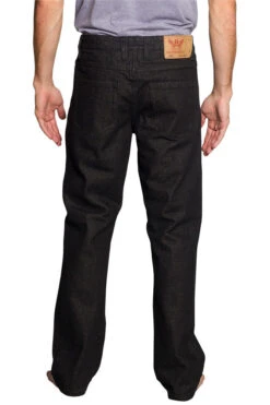 Men's Straight Fit Washed Denim Jeans (Washed Black) 8 Men's Straight Fit Washed Denim Jeans (Washed Black) -Victorious DL105 WBK 3