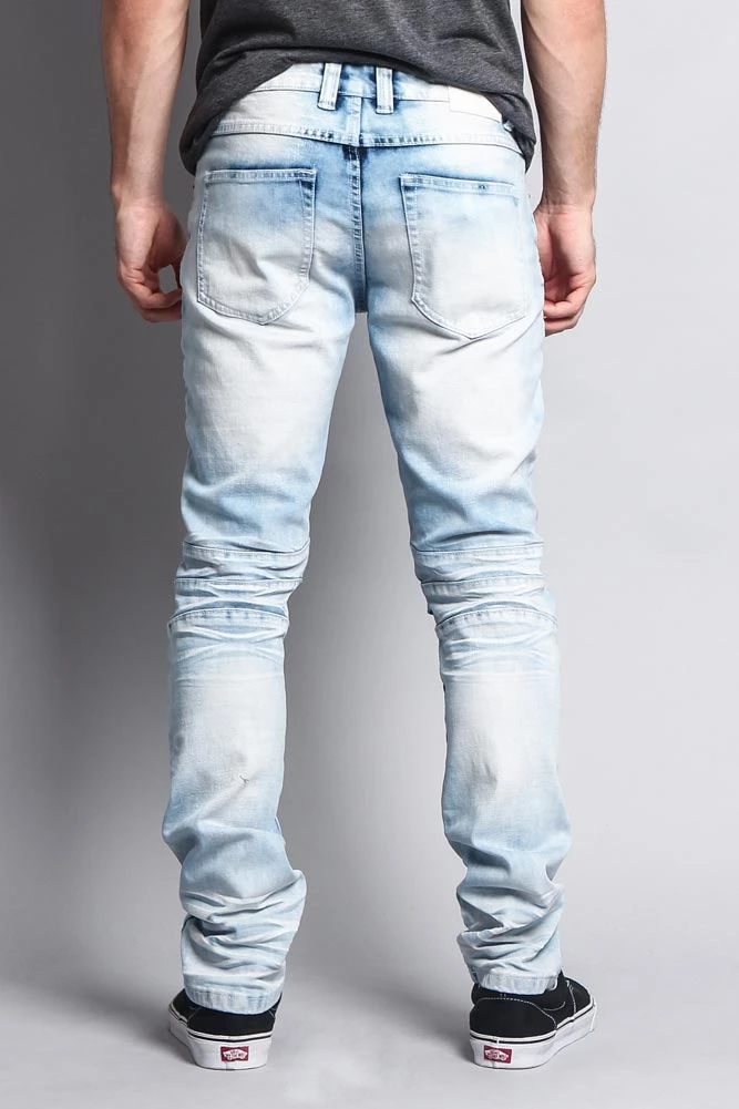 Heavy Dye Biker Denim Jeans 6 Heavy Dye Biker Denim Jeans - Image 4