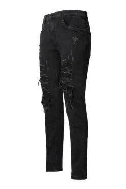 Faded Ripped Repair Denim Jeans -Victorious DL1119 SPD 2