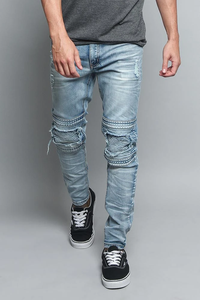 Studded Biker Denim Jeans 12 Studded Biker Denim Jeans - Image 10