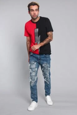 Distressed Denim Jeans -Victorious DL1215 IND 6