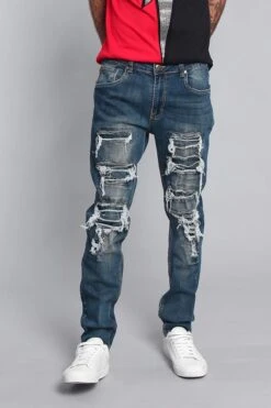 Distressed Denim Jeans -Victorious DL1215 VIN 1