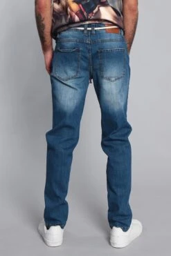 Distressed Fade Denim Jeans -Victorious DL1233 IND 3