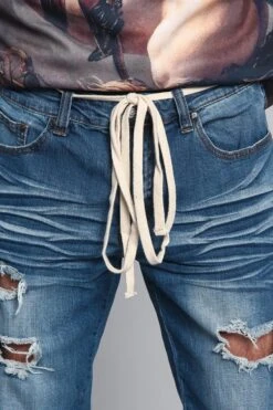 Distressed Fade Denim Jeans -Victorious DL1233 IND 5