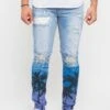 Distressed Airbrushed City Jeans 1 Distressed Airbrushed City Jeans -Victorious DL1277 DAY 1